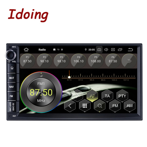 Idoing-Radio Multimedia con GPS para coche, Radio con reproductor, navegador, pantalla IPS, 7 pulgadas, Octa Core, 2DIN, PX5, 4G + 64G, TDA7850 ► Foto 1/6