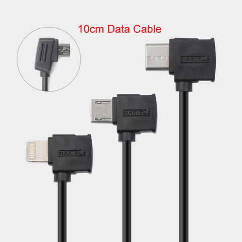 Micro USB a rayo tipo C Cable de datos de línea para DJI SPARK/MAVIC 2 pro ZOOM transmisor conectar el iPhone iPad Samsung Tablet IOS ► Foto 1/6