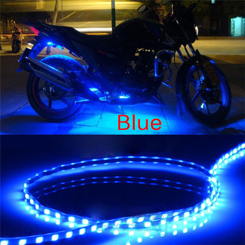 6 uds impermeable DC 12V LED de Motor tira SMD bajos decorativo tira para luz de la motocicleta del coche de la hermosa suave decorativa luces ► Foto 1/6