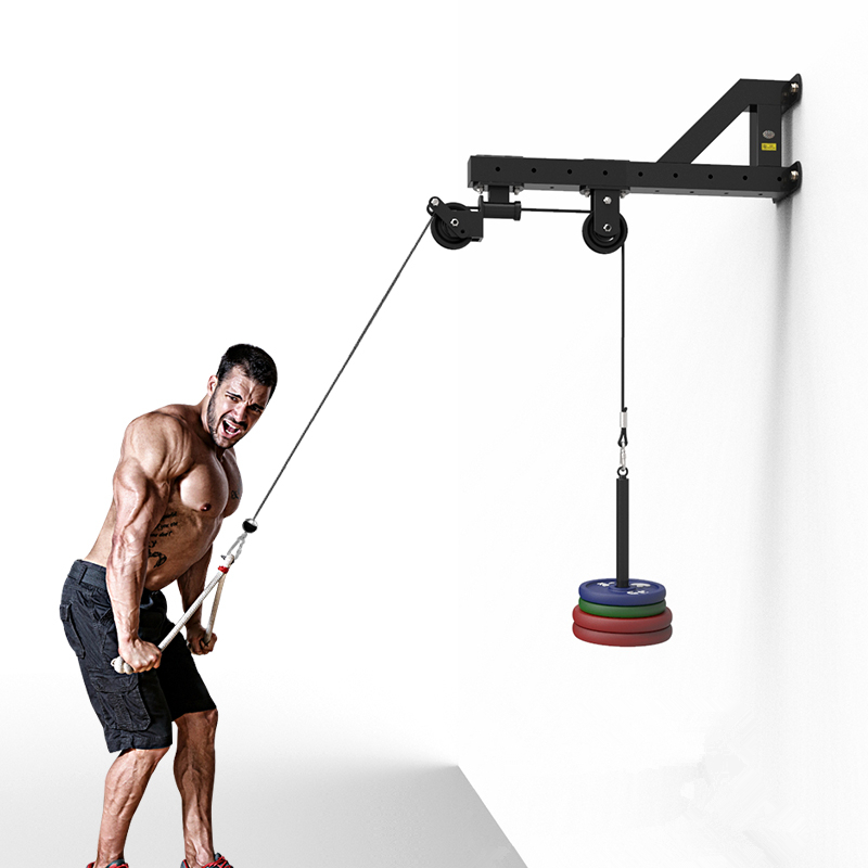 TRENDBOX Sistema de poleas para gimnasio, cuerda de tríceps, máquina de  cable de entrenamiento, accesorios para el hogar y gimnasios