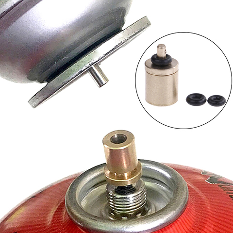 Adaptador de repostaje de tanque de gas para acampada al aire libre, conector universal de válvula de llenado de tanque de gas plano, boquilla de gas ► Foto 1/6