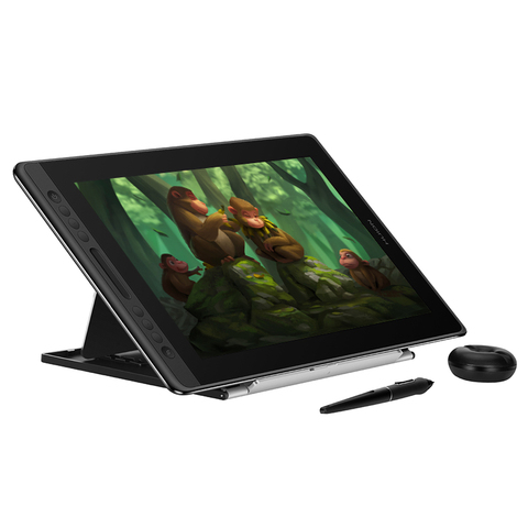 HUION-tableta gráfica Kamvas Pro 16, Monitor Digital de 8192 niveles con teclas de acceso directo y soporte ajustable ► Foto 1/6