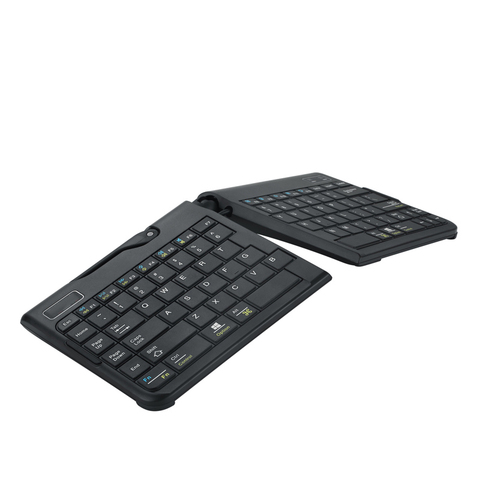 Teclado ergonómico Bluetooth con abertura inalámbrica, protector de mano plegable multisistema, para negocios, Mac y PC ► Foto 1/5