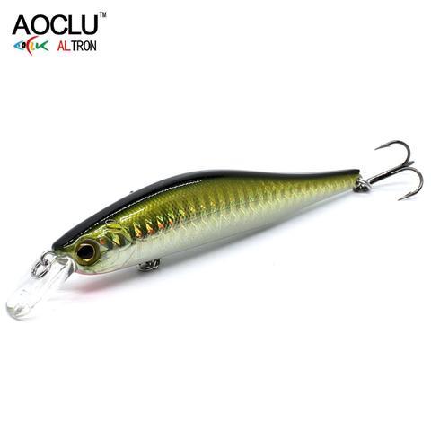 AOCLU-anzuelos de pesca de 95mm, 13g, cebo duro de hundimiento, profundidad de manivela 1,2 m, 6 colores, aparejos de calidad ► Foto 1/6