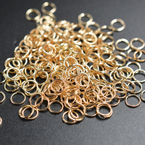 500 unids/lote 5mm abierto saltar anillos de bronce/Gunblack/oro rosa/color plata/rodio enlace bucles para la fabricación de la joyería DIY conector ► Foto 1/6