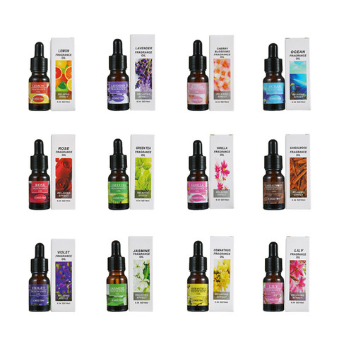 Aceites esenciales de aceite soluble en agua de 10 ml para difusor