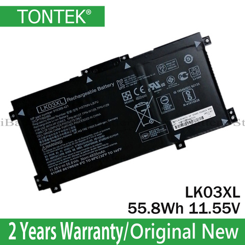 Portátil auténtico y Original de la batería LK03XL para HP envy 15x360 15-bp 15-cn TPN-W127 W128 W129 W134 HSTNN-LB7U HSTNN-UB7I HSTNN-IB8M ► Foto 1/3