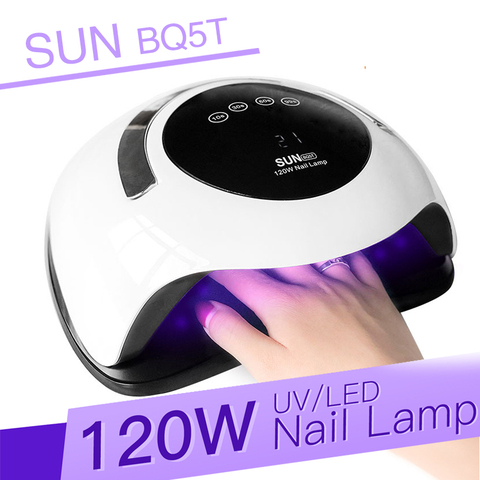 120 W lámpara UV Led secador de uñas lámpara de Gel profesional para uñas todo Gel esmalte Sensor sol luz Led herramienta de manicura para uñas ► Foto 1/6