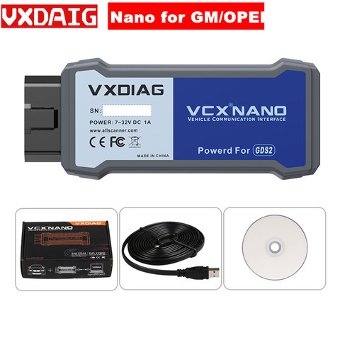 VXDIAG VCX NANO para GM/OPEL GDS2 herramienta de diagnóstico para GM GDS2 escáner GDS2:V2022.04 Tech2win: V16.02.24 ► Foto 1/6