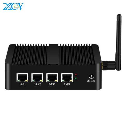 XCY-Router con cortafuegos X30A Mini PC Celeron J1900 4x GbE Intel i211 NIC WiFi 4G LTE Pfsense OPNsense Linux Appliance ► Foto 1/6