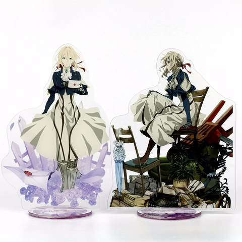 Figura de anime japonés, soporte acrílico, modelo de juguete colgante con figura de acción, juguete para regalo, 21cm Violet Evergarden ► Foto 1/5