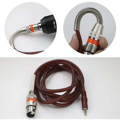 Micrófono condensador profesional XLR, Cable macho a hembra de 3,5mm, 6,35mm, Cable de extensión de micrófono USB, Cables de Audio XLR para bm 800 ► Foto 1/6