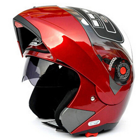 Jiekai-Casco abatible hacia arriba para motocicleta, doble Visor, DOT ECE, con visera interior, Unisex, 105 ► Foto 1/6