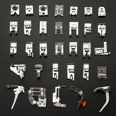 7-52 Uds conjunto de máquinas de coser accesorios pie prensatelas de pie de Patchwork Pedal Set de herramientas de costura suministros de costura prensatelas ► Foto 1/6