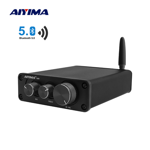 AIYIMA Mini TPA3116 Bluetooth 5,0 amplificadores de potencia 100W HiFi Amplificador de sonido estéreo Amplificador de Audio en casa con graves agudos ► Foto 1/6