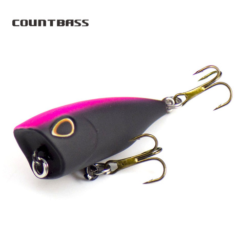 Countbass 40mm 3,6g Popper cebo duro Señuelos de Pesca, Wobbler agua dulce Topper Plug Pesca de lubina ► Foto 1/6