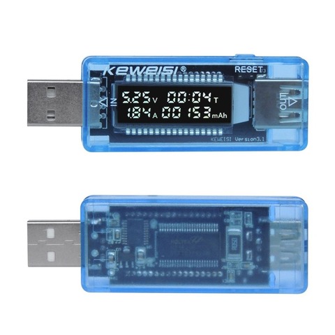 Probador de capacidad de voltaje de corriente USB, medidor de capacidad de cargador de detección de tensión de voltios, Detector de potencia móvil, control de batería ► Foto 1/6