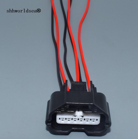 Shhworldsea 6 pin de masa de flujo de aire medidor MAF conector para clavija de Sensor flexible para Nissan Infiniti AFH70M-38 22680-7S000 22680-7S00A ► Foto 1/4