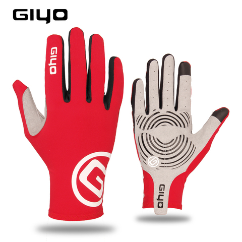 Giyo-guantes de dedo completo para ciclismo, antideslizantes, de tela de Lycra, para ciclismo de carretera ► Foto 1/6