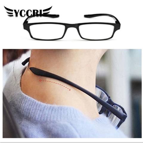 Gafas de lectura ultraligeras para hombre y mujer, anteojos de lectura cómodos, con cuello Halter, elásticos colgantes, antifatiga, presbicia, Unise, 2022 ► Foto 1/6