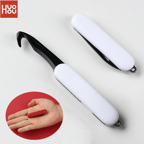 Xiaomi Huohou Mini desempacar cuchillo plegable cuchillo de fruta herramienta de corte campamento herramienta abrir el paquete al aire libre sobrevivir clip campamento sharp cortador ► Foto 1/6