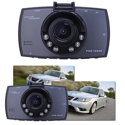 Cámara de salpicadero DVR para coche grabadora de vídeo portátil HD de 1080P para salpicadero, sensor G LCD de moda, G30 visión nocturna, cámara espejo HD ► Foto 1/6