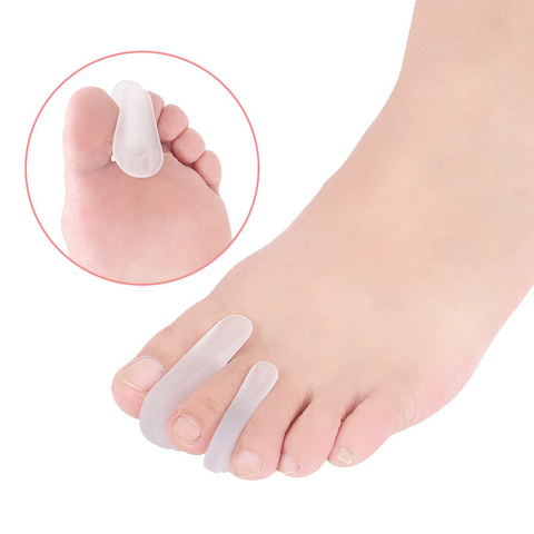 Gel de silicona para enderezadora Hallux Valgus, separador de dedos de los pies, pedicura, Protector para dedos de los pies, Corrector ortopédico para juanetes y huesos ► Foto 1/6