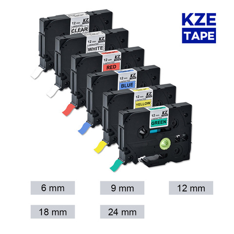 Etiqueta Compatible con Brother tape Tze-231, cinta laminada Multicolor, tze, para impresora p-touch tze231 tze 231 tze-231 ► Foto 1/6