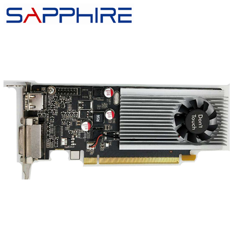 SAPPHIRE-tarjetas de vídeo GT 705, 1 PANTALLA GB, GPU, para nVIDIA Geforce GT705, 1GB, gráficas, mapa de ordenador, HDMI, PCI-E, ITX, MATX, HTPC ► Foto 1/1