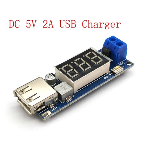 DC-DC-cargador USB LED de 4,5-40V a 5V, módulo de voltímetro de baja potencia, 2A ► Foto 1/4