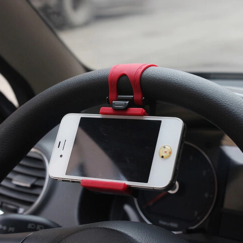 Soporte para volante de coche, montaje de teléfono para iPhone Max, Samsung, Xiaomi, GPS ► Foto 1/1