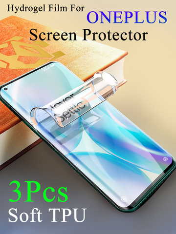 Película de hidrogel suave para OnePlus 8 7T Pro, Protector de pantalla para One Plus 6 6T 5T 3T, Protector Invisible ultrafino ► Foto 1/6