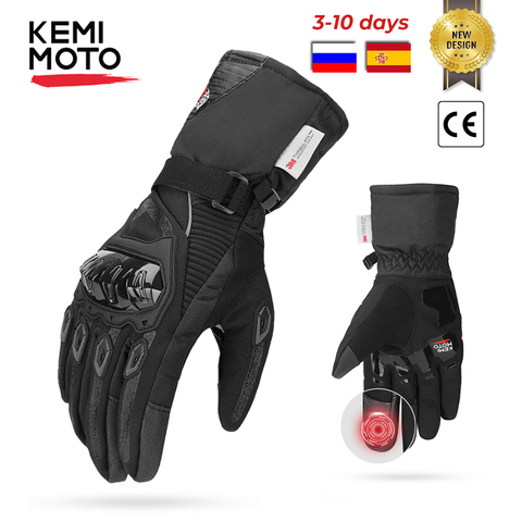 Guantes de Moto KEMiMOTO para hombre, Guantes de Moto de montaña para ciclismo, Guantes de Moto de cross Touch Screen, Guantes de Moto para hombre, Primavera Verano invierno ► Foto 1/6