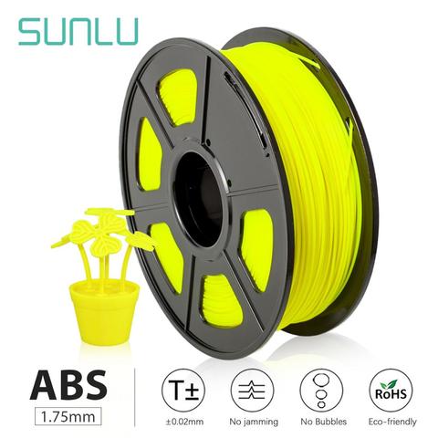 SUNLU-filamento de plástico abs para impresora 3d, material de plástico abs, excelente rendimiento de abrasión, resistencia de impacto, precio, 2,85 ► Foto 1/1