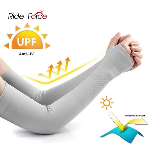 Manguitos de Ciclismo de tela de hielo para hombre y mujer, calentadores de brazo, cubierta de protección solar UV, para correr, conducir, baloncesto, manga deportiva ► Foto 1/6