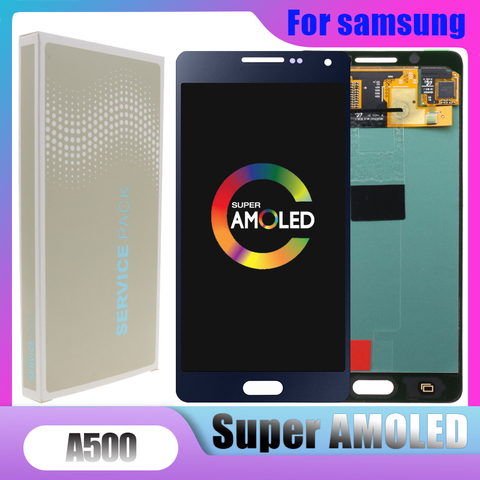 Para Samsung Galaxy A5 2015 A500 A500F A500FU A500M A500Y A500FQ digitalizador de pantalla táctil de cristal Panel de la pantalla LCD de la Asamblea 100% prueba ► Foto 1/6