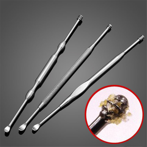 Recogedor de cera para los oídos, acero inoxidable, eliminación de cera, limpiador de curetas, herramienta de cuidado de oído, herramientas de belleza, 1 Uds. ► Foto 1/6