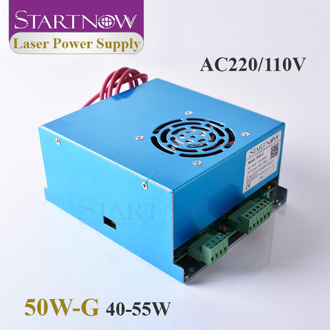 Startnow-fuente de alimentación láser CO2, 50W-G, 50W, MYJG-50, 45W, 55W, 110V, 220V, para cortador láser, piezas de máquina de tallado, accesorios de equipo ► Foto 1/6