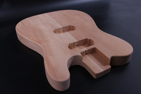 Guitarra eléctrica de caoba de estilo TL, instrumento de construcción de cuerpo de madera sin terminar, bricolaje, Proyecto hecho a mano ► Foto 1/5