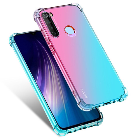 Gradiente a prueba de golpes a prueba de silicona funda de teléfono para Xiaomi Mi nota 10 Pro 9 Lite SE 9T Redmi Note 9S 8T 5 5 5 6 6 7 8 9 Pro 7A 8A caso de la cubierta ► Foto 1/6