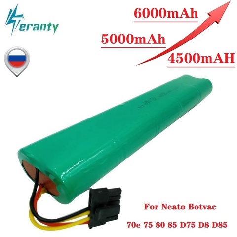 Mejora 4500mah 5000mah 6000mAh 12V Ni-MH batería para Neato Botvac 70E 75 80 85 D75 D8 D85 aspiradoras batería recargable ► Foto 1/5