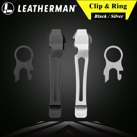 Leatherman-Clip de bolsillo de liberación rápida, anillo de cordón de plata/negro ► Foto 1/3