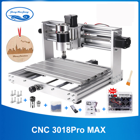 Grabador CNC 3018 Pro MAX con husillo de 200W, grabado láser de gran potencia de 15w fresadora pcb de 3 ejes con enrutador de madera ER11 DIY ► Foto 1/6