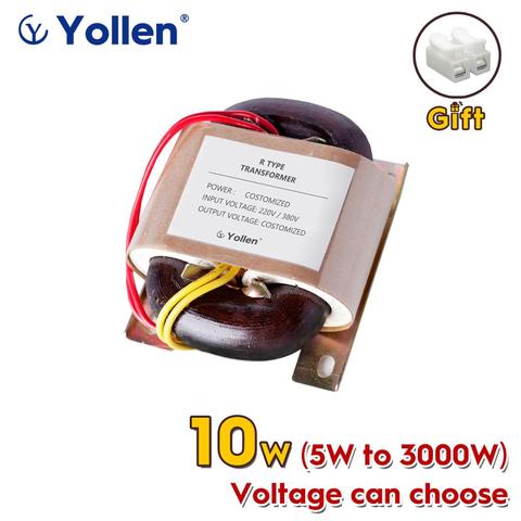 Transformador de potencia r-core R10VA, 10W, voltaje personalizado de 220V/380V a 6V/9V/12V/15V/18V/24V/110V, elevador, arrancador suave Armarium PCB ► Foto 1/6