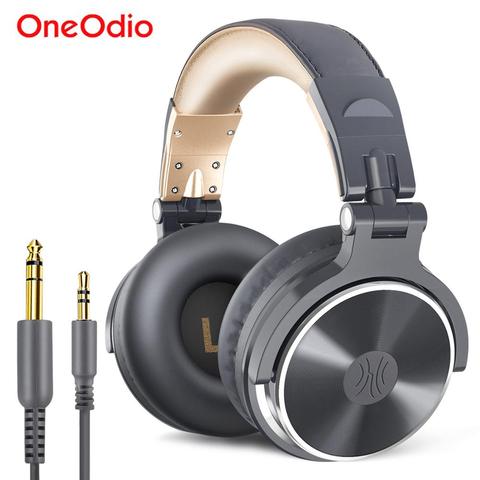 Oneodio-auriculares HIFI con cable, auriculares estéreo de graves para estudio, auriculares para mezclas con adaptador, sin tapa cerrada, auriculares para DJ para teléfono y PC ► Foto 1/6