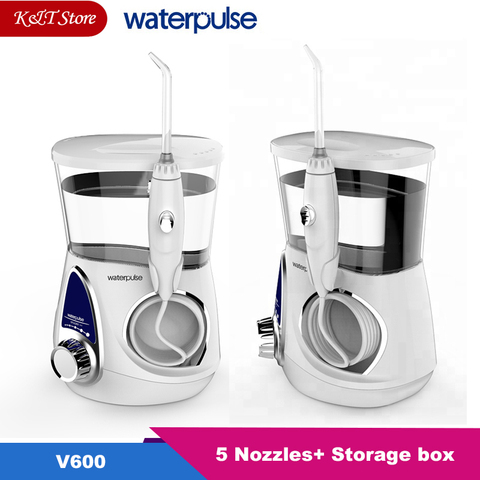 Waterpulse-irrigador Oral eléctrico V600G/V600, 700ml, chorro de agua familiar, higiene bucal, limpieza de los dientes ► Foto 1/6