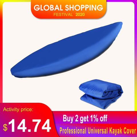 Cubierta de Kayak Universal profesional cubierta de canoa impermeable UV resistente al polvo cubierta de almacenamiento de Kayak barco canoa cubierta de almacenamiento ► Foto 1/6