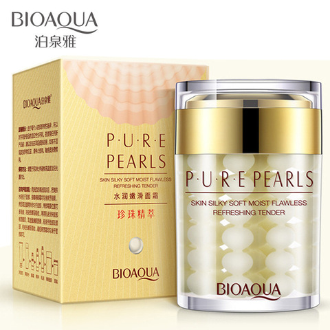 BIOAQUA-máscara para dormir con esencia en Perla pura, crema Facial coreana para el cuidado de la piel, blanqueamiento, mascarillas hidratantes nocturnas ► Foto 1/5