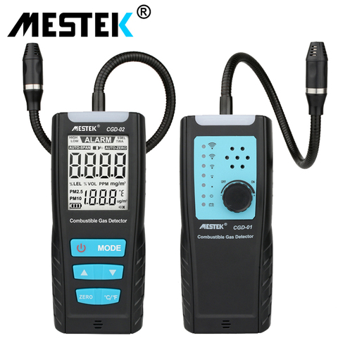 MESTEK co2 Sensor analizador de Gas de Monitor de calidad del aire de Detector de fugas de Gas con alarma de Combustible Detector Sensor de Gas ► Foto 1/6