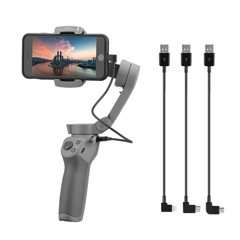 Cable de carga de teléfono móvil, accesorios estabilizadores para DJI OM 4, Micro USB, IOS, Osmo Mobile 3 2 ► Foto 1/6